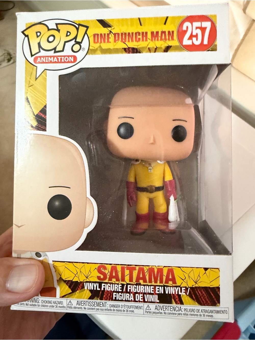Funko Saitama Vinyl Figure - Yellow & Red Outfit